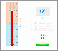 Manipuler un thermomètre interactif pour découvrir les températures